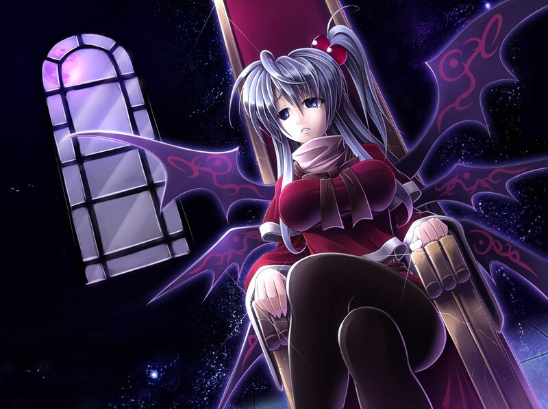 anime girl with bat wings
