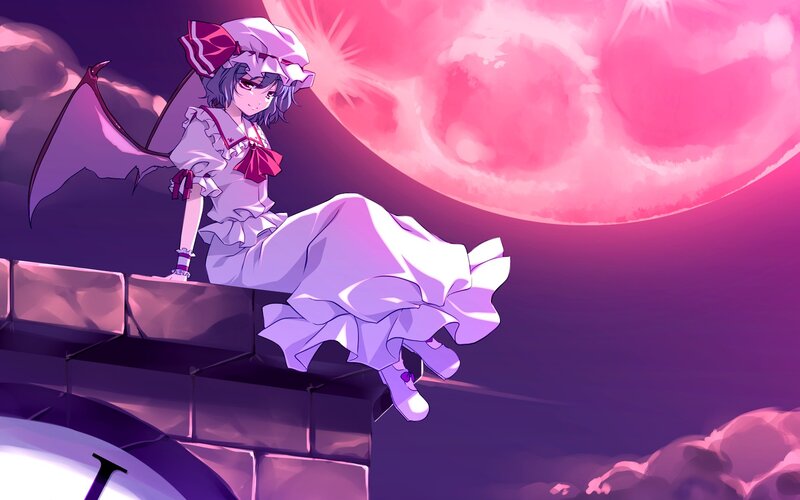 anime girl with bat wings
