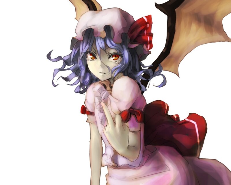 anime girl with bat wings