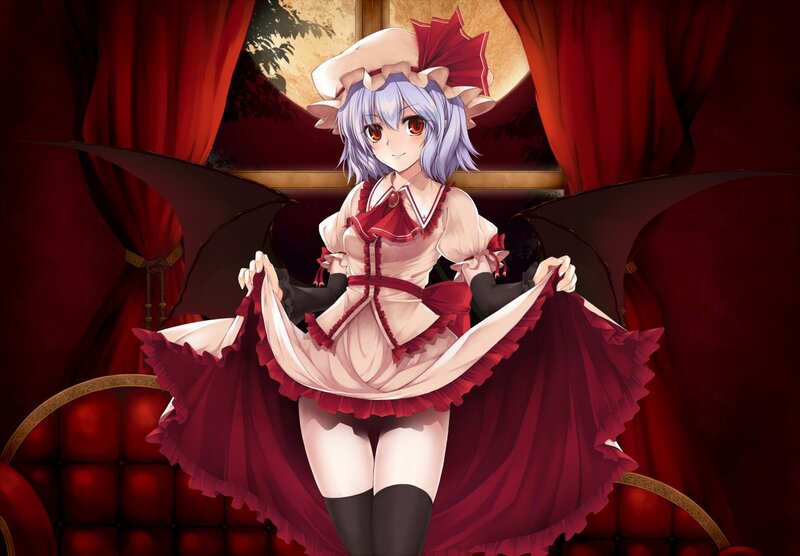 anime girl with bat wings