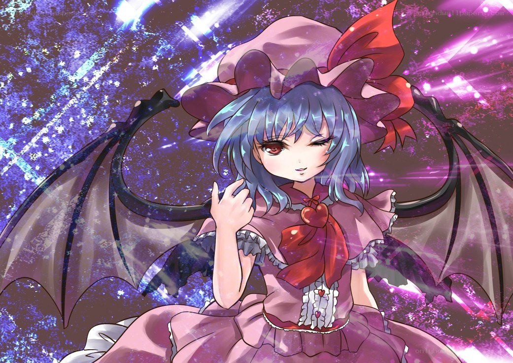 anime girl with bat wings