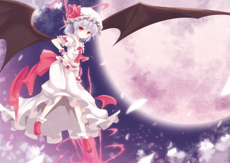 anime girl with bat wings