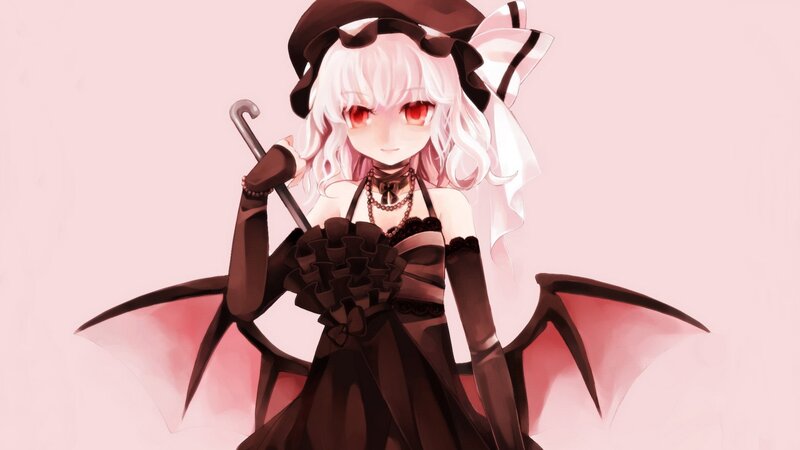 anime girl with bat wings