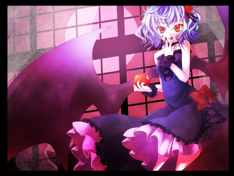 anime girl with bat wings