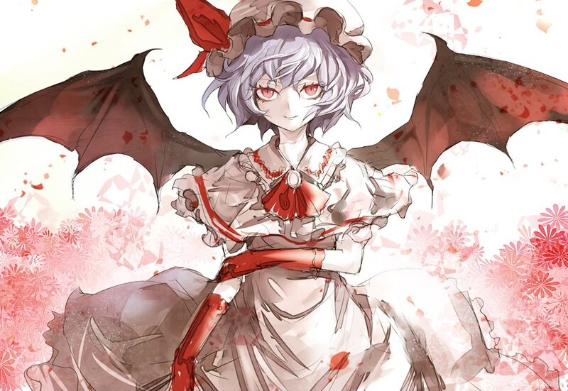 anime girl with bat wings