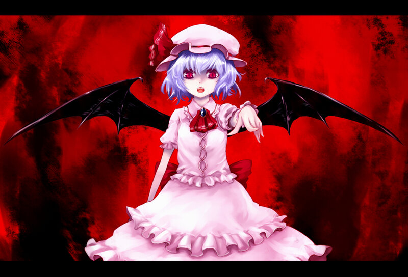 anime girl with bat wings