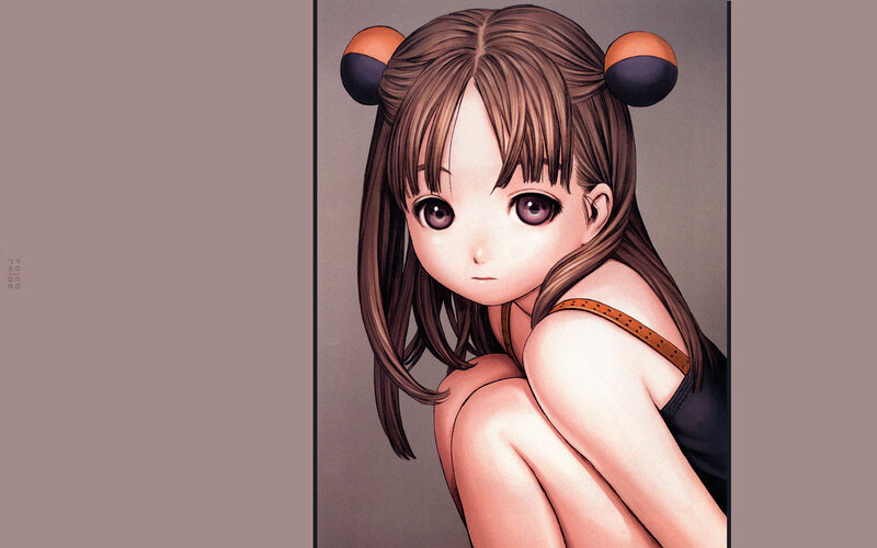 anime girl with bear ears