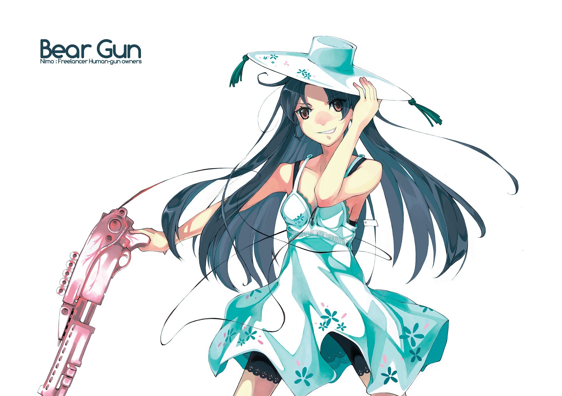 Anime girl with bear gun