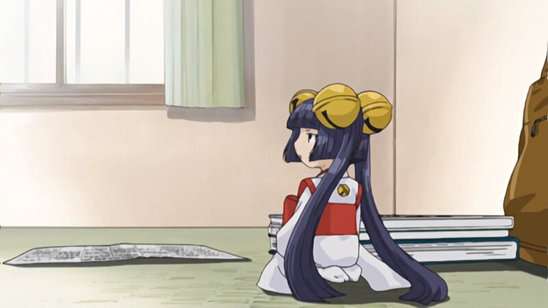 Anime Girl with Bells — Blue, Calm