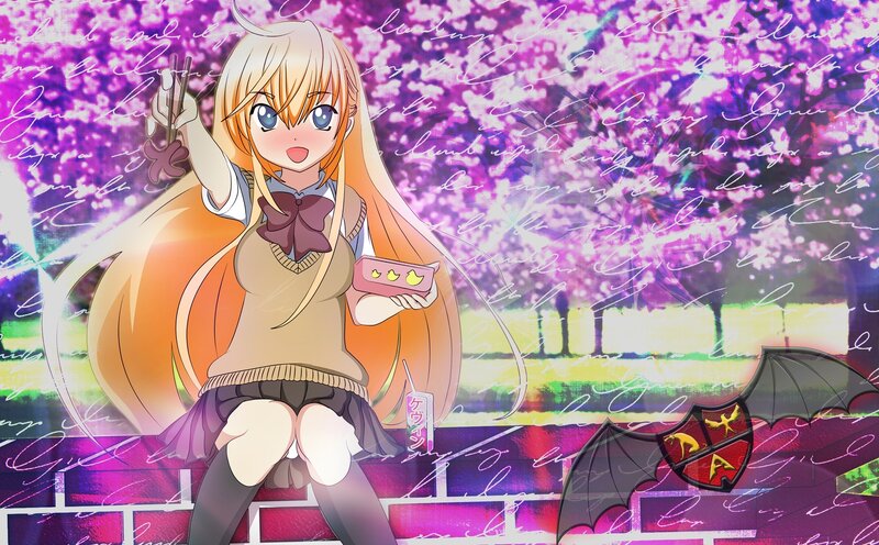 anime girl with bento box