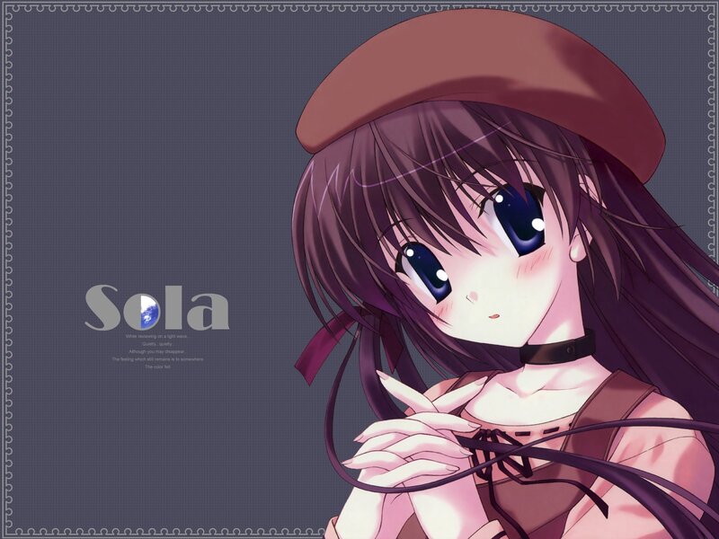 Anime girl with beret