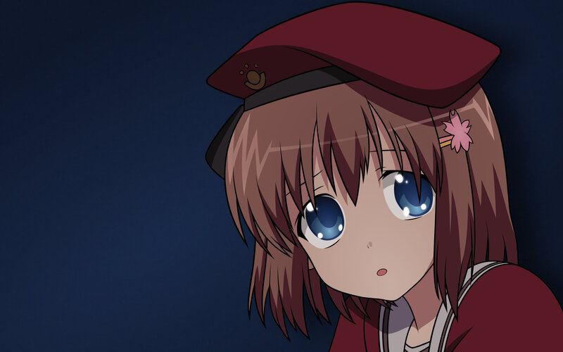 Anime Girl with Beret — Brown, Calm, Night