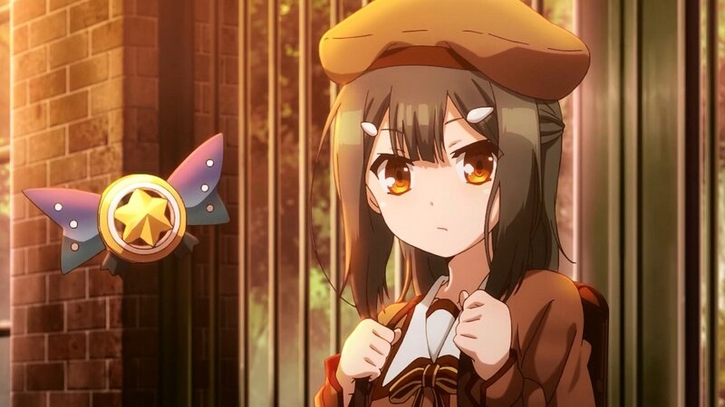 Anime Girl with Beret — Brown, Calm