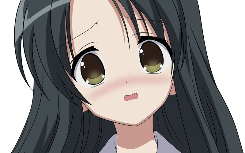 anime girl with big eyes