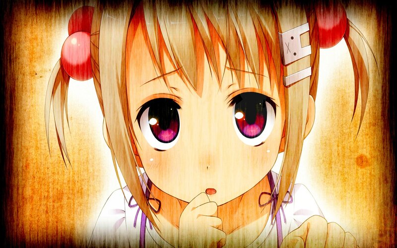 anime girl with big eyes