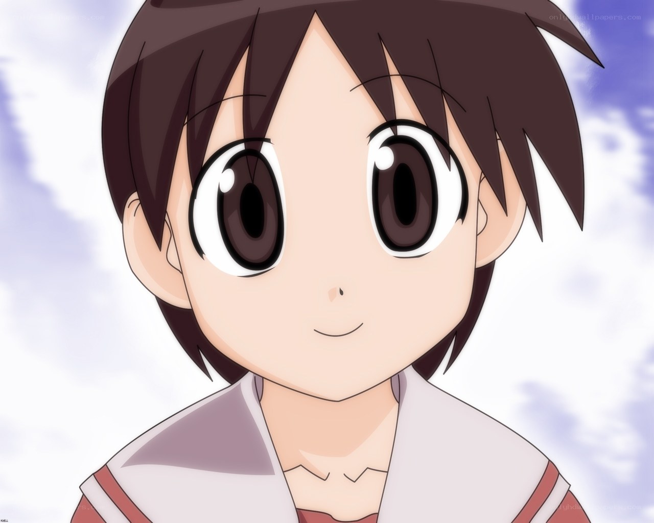 anime girl with big eyes