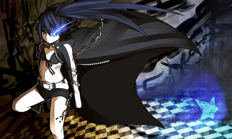 Anime Girl with Black Cape