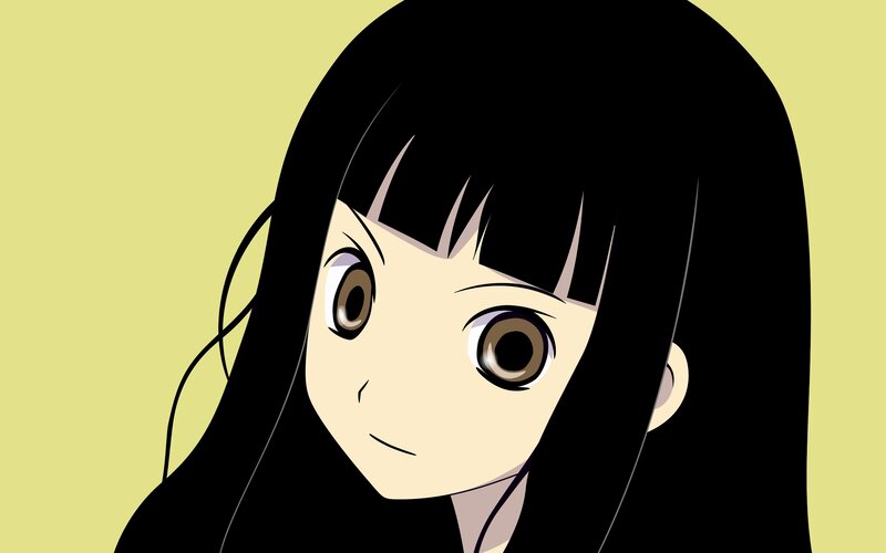 anime girl with black hair
