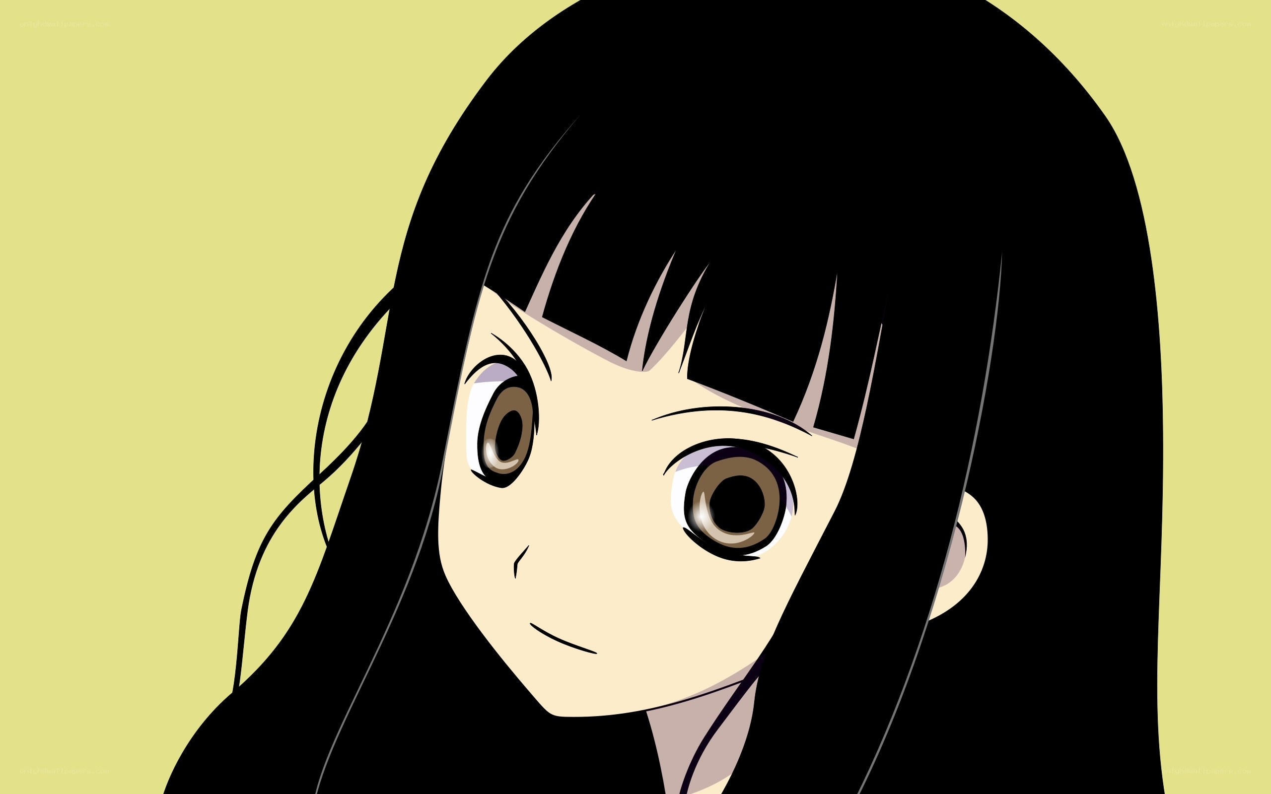 anime girl with black hair