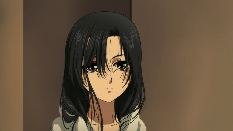 Anime Girl with Black Hair — Brown, Neutral, Face