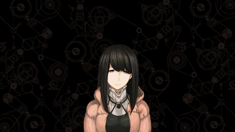Anime Girl with Black Hair — Calm, Digital Art