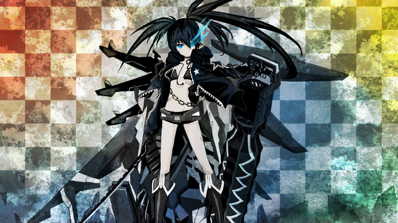 Anime Girl with Black Hair — Dramatic, Digital Art, Mecha