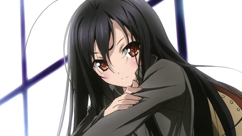 Anime Girl with Black Hair — Dramatic, Window