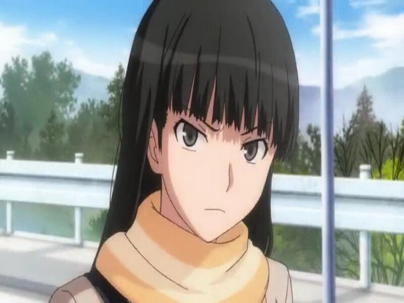 Anime Girl with Black Hair — Neutral, Afternoon