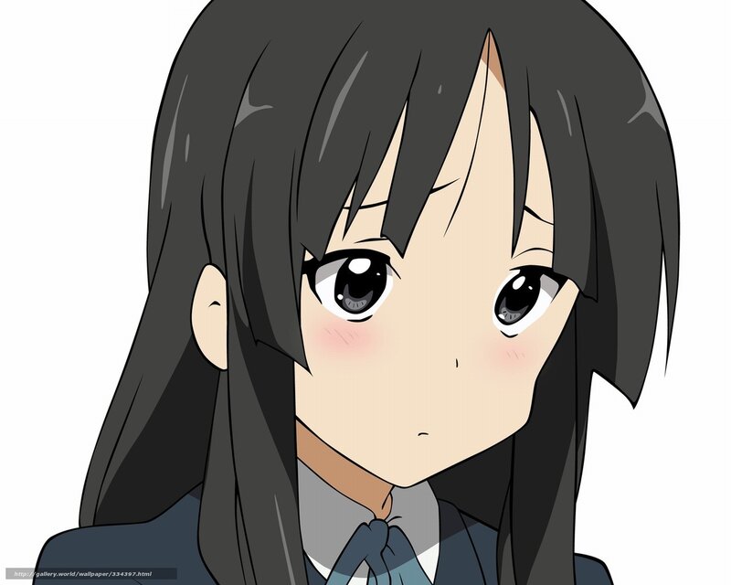 Anime Girl with Black Hair — Neutral, School Uniform