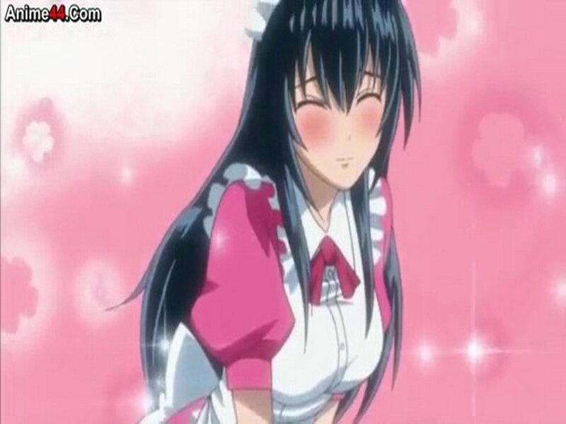 Anime Girl with Black Hair — Pink, Dreamy, Spring