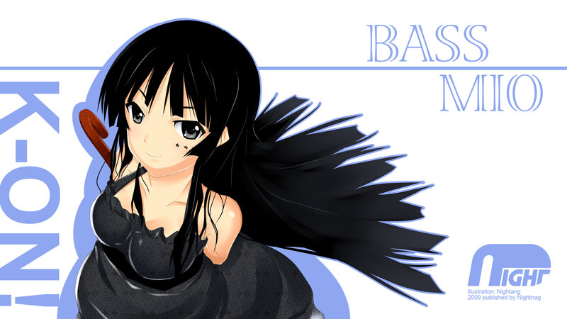 Anime Girl with Black Hair — Playful, Black Dress, Hair Flying