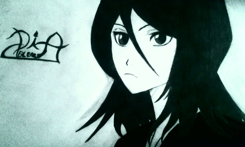 Anime Girl with Black Hair — Serious, Manga