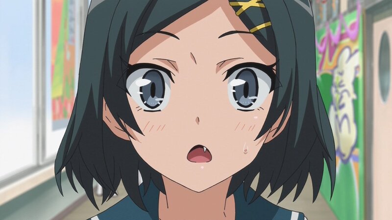 Anime Girl with Black Hair — Surprised, Afternoon