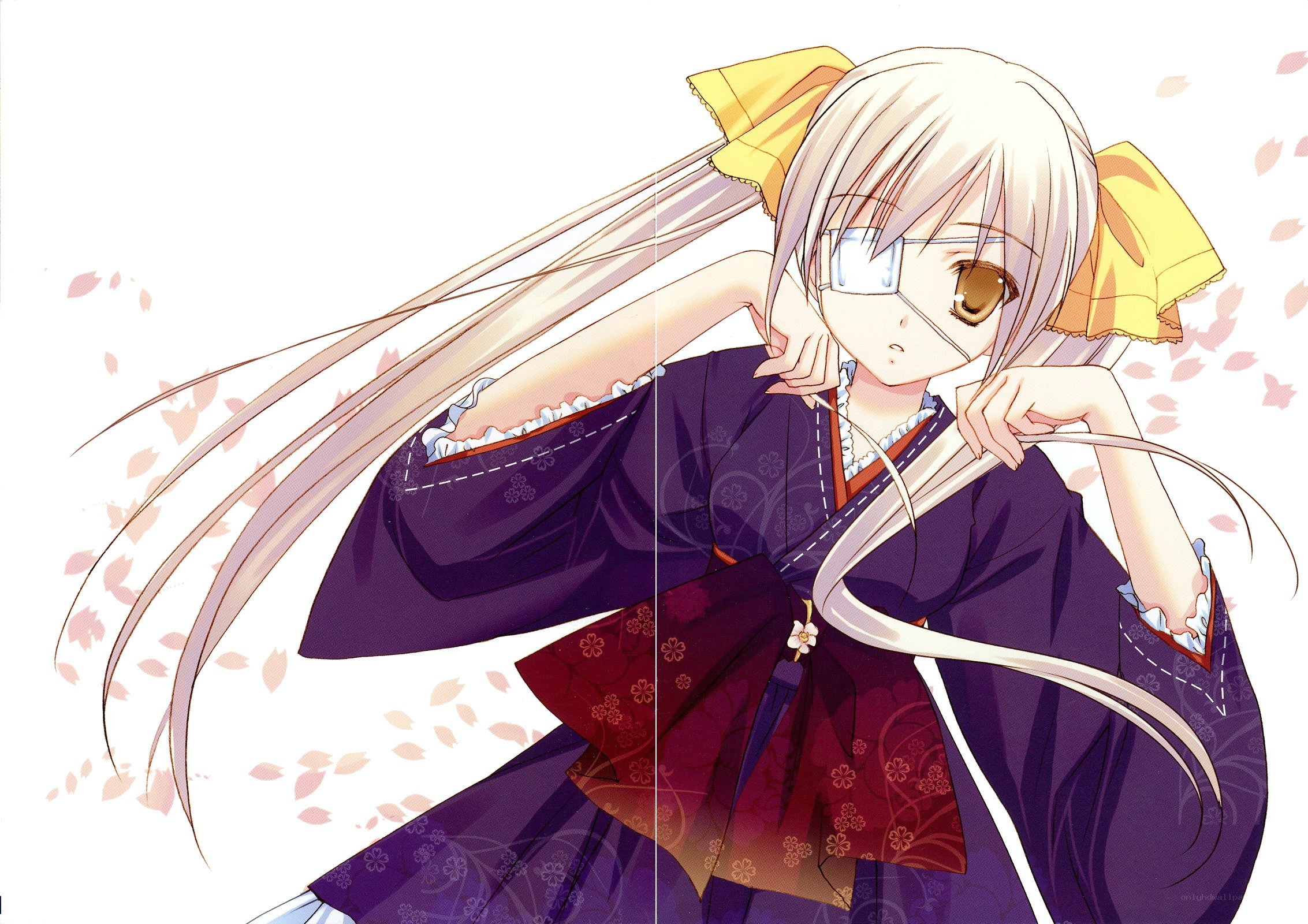 anime girl with blindfold
