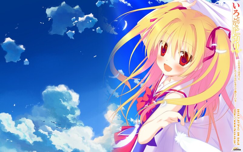 Anime girl with blonde hair
