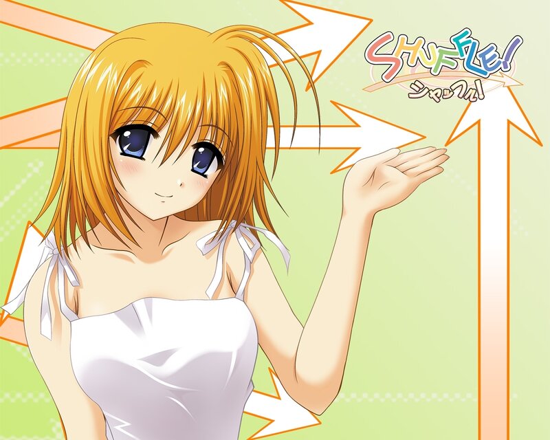 Anime girl with blonde hair