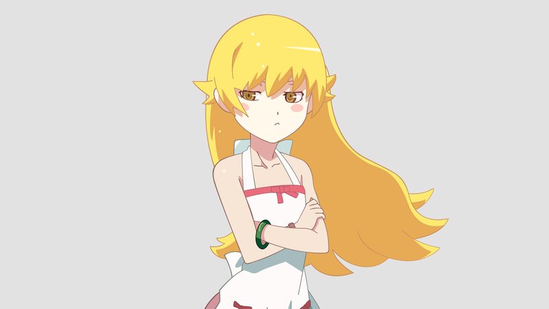 Anime Girl with Blonde Hair — Yellow, Neutral, Apron