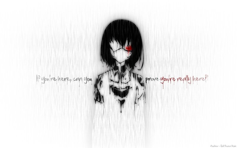 Anime Girl with Blood Eye