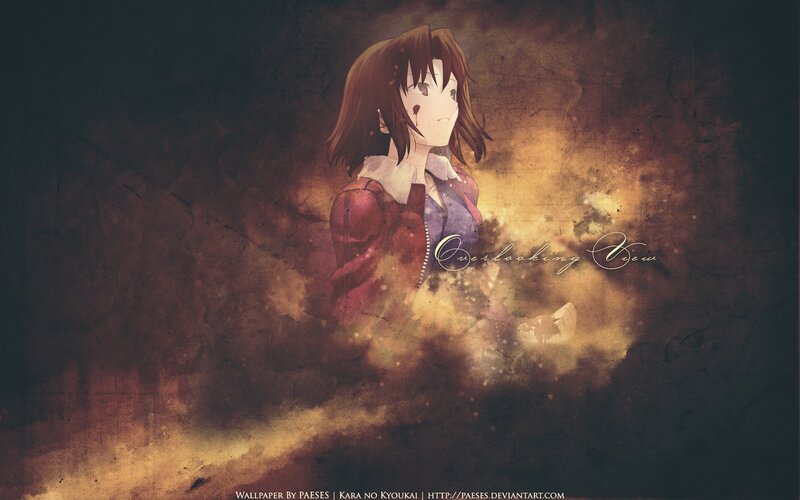 Anime Girl with Blood on Face — Brown