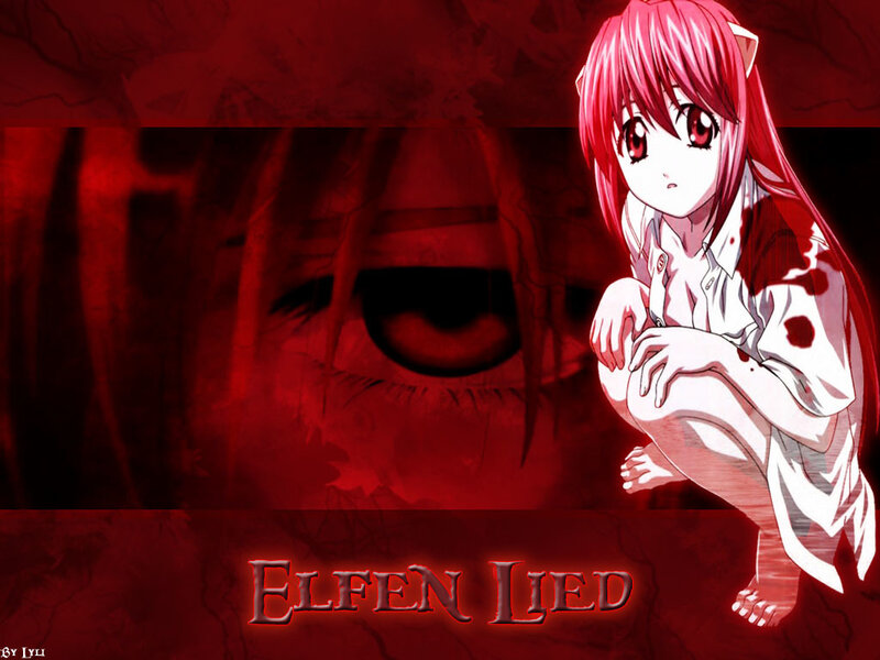 Anime girl with blood-stained clothes