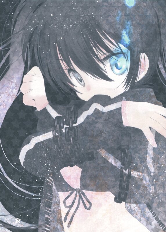 anime girl with blue eyes