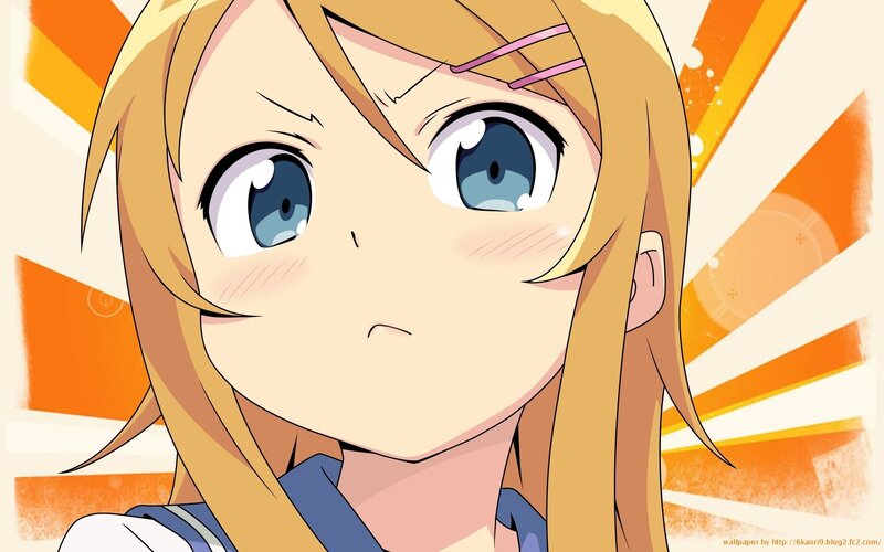anime girl with blue eyes