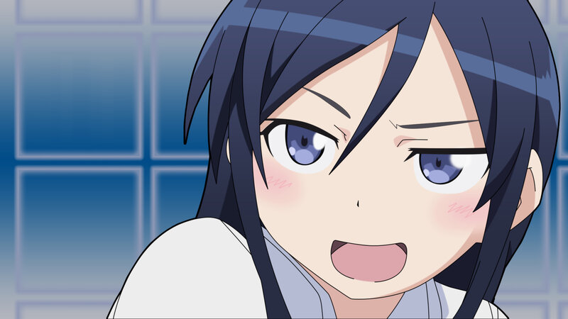 anime girl with blue eyes