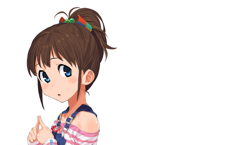 anime girl with blue eyes