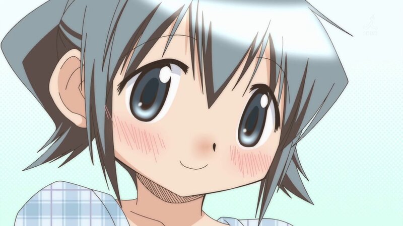 anime girl with blue eyes