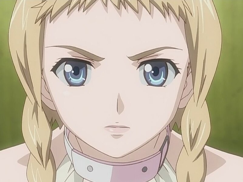 anime girl with blue eyes