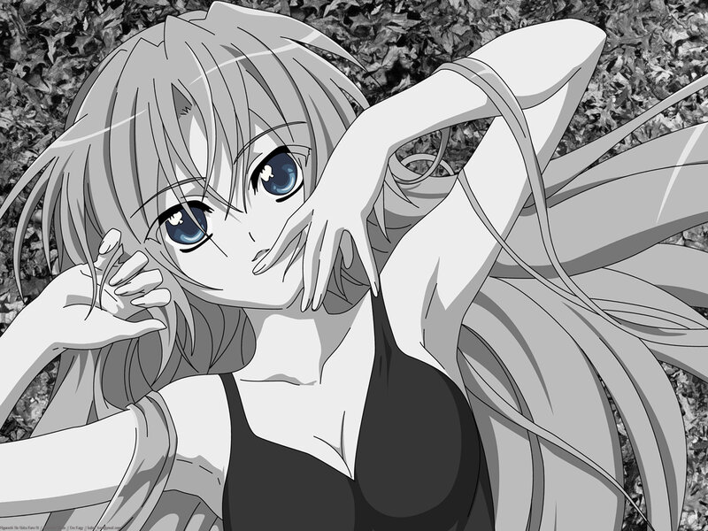 anime girl with blue eyes