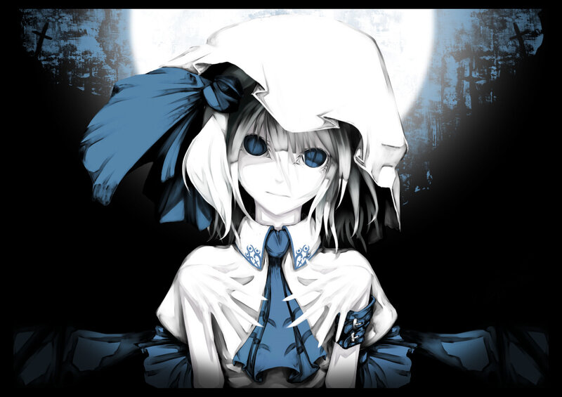anime girl with blue eyes