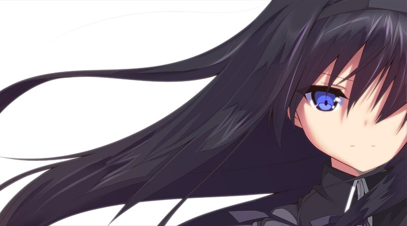 anime girl with blue eyes