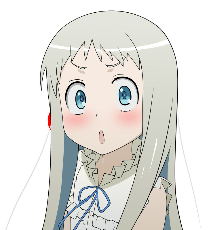 anime girl with blue eyes
